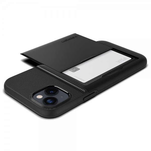 Spigen iPhone 14 Deksel Slim Armor CS Svart