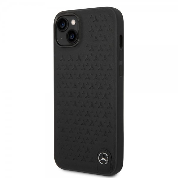Mercedes Benz iPhone 14 Deksel Star Pattern Svart