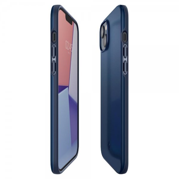 Spigen iPhone 14 Deksel Thin Fit Navy Blue