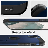 Spigen iPhone 14 Deksel Tough Armor MagFit Navy Blue