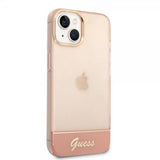 Guess iPhone 14 Deksel Translucent Rosa