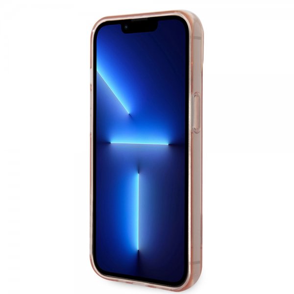 Guess iPhone 14 Deksel Translucent Rosa
