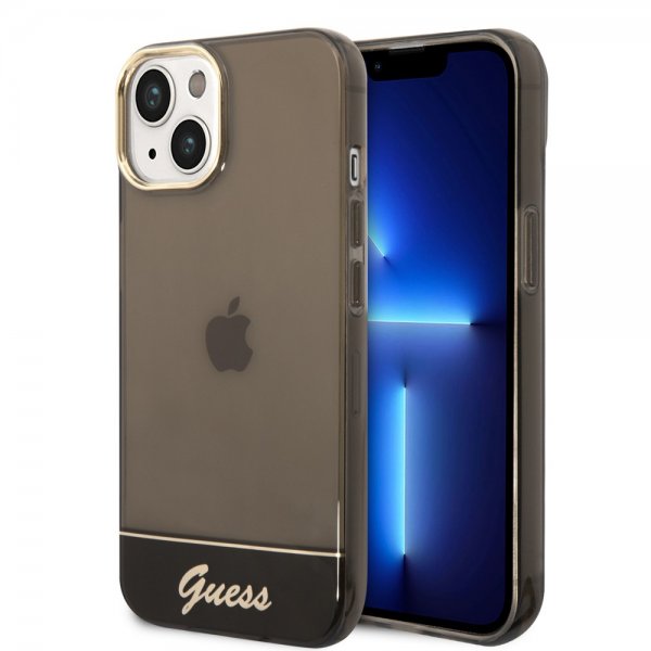 Guess iPhone 14 Deksel Translucent Svart