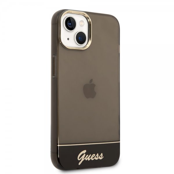 Guess iPhone 14 Deksel Translucent Svart