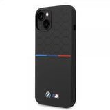 BMW iPhone 14 Deksel Tricolor Line & Logo Svart