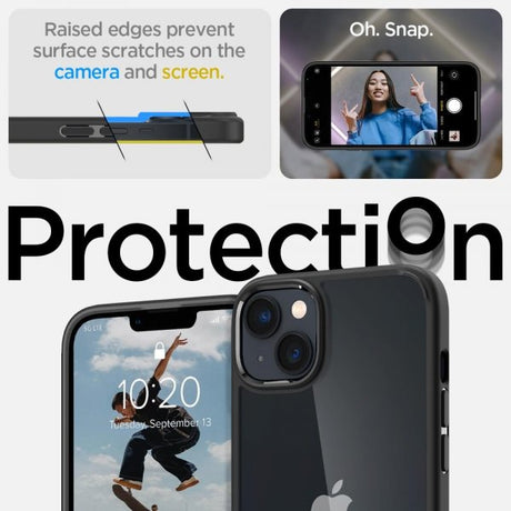 Spigen iPhone 14 Deksel Ultra Hybrid Matte Black