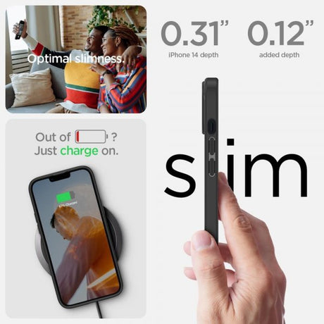 Spigen iPhone 14 Deksel Ultra Hybrid Matte Black