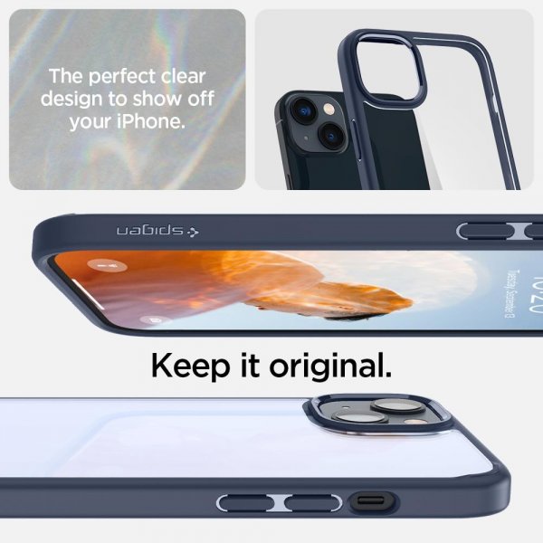 Spigen iPhone 14 Deksel Ultra Hybrid Navy Blue