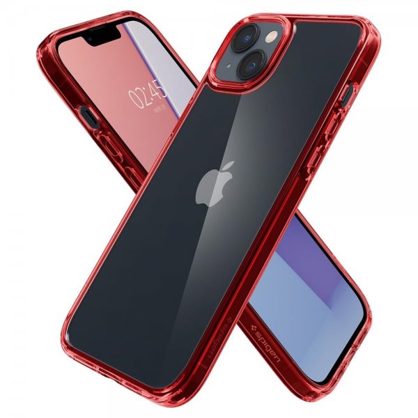 Spigen iPhone 14 Deksel Ultra Hybrid Red Crystal