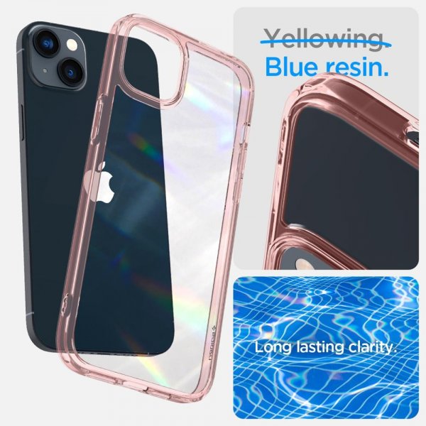 Spigen iPhone 14 Deksel Ultra Hybrid Rose Crystal