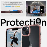 Spigen iPhone 14 Deksel Ultra Hybrid Rose Crystal