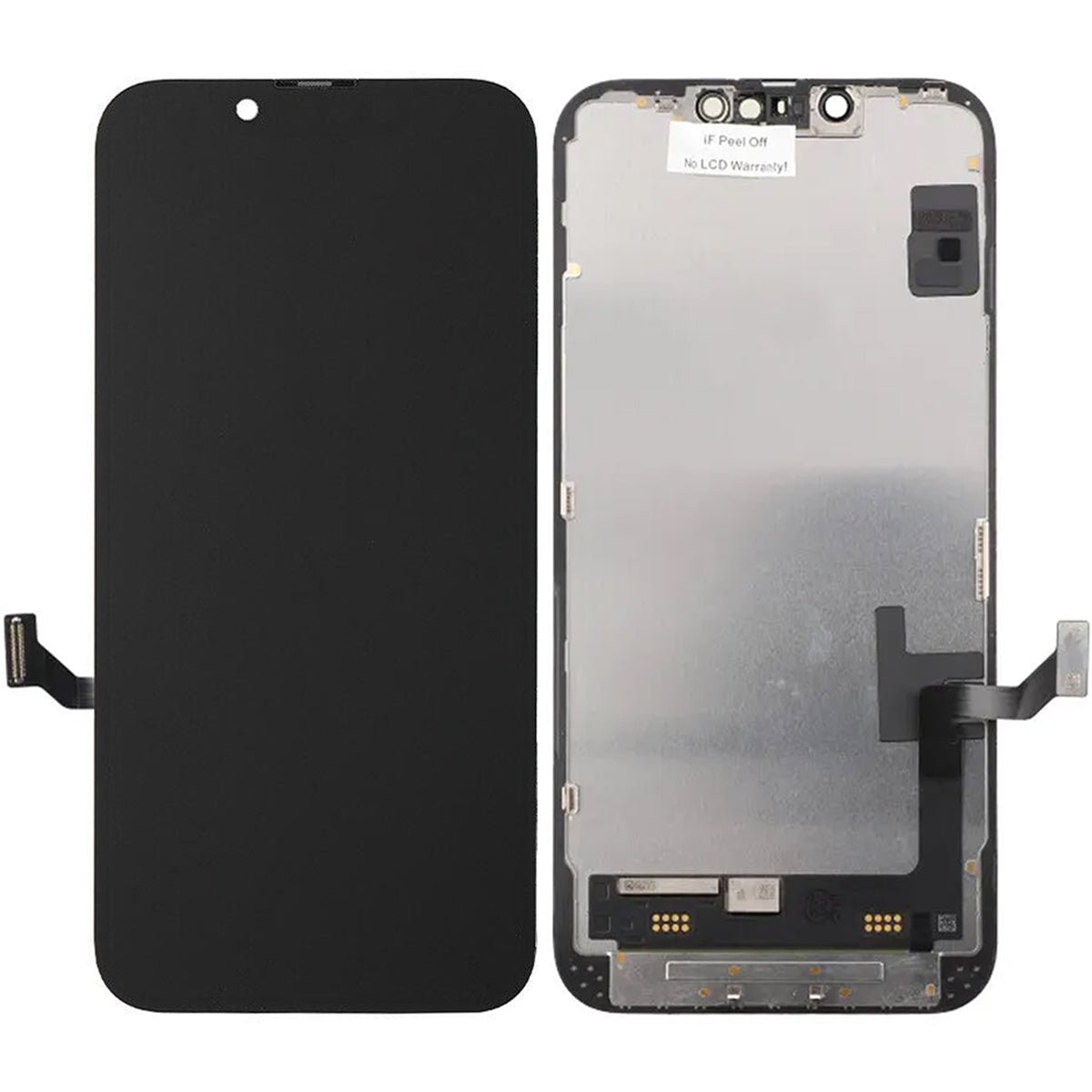 iPhone 14-skjerm med LCD-display, original, tatt fra en ny iPhone