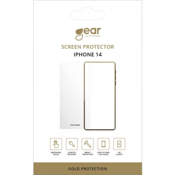 Gear iPhone 13/13 Pro/14/16e/17e Skjermbeskytter 2.5D