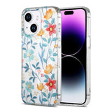 iPhone 14 Plus/iPhone 15 Plus Deksel Blomstermønster MagSafe Kvister