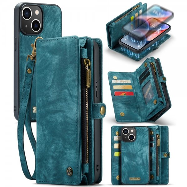 CaseMe iPhone 15 Etui 008 Series Avtakbart Deksel Petrol