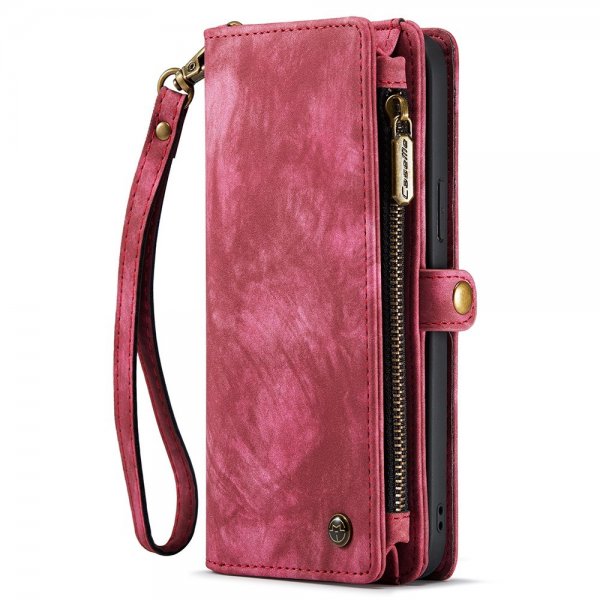 CaseMe iPhone 15 Etui 008 Series Avtakbart Deksel Rød