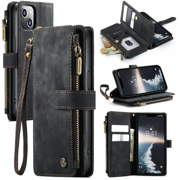 CaseMe iPhone 15 Etui C30 Series Svart