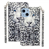 iPhone 15 Etui Motiv Hvit Tiger
