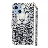 iPhone 15 Etui Motiv Hvit Tiger