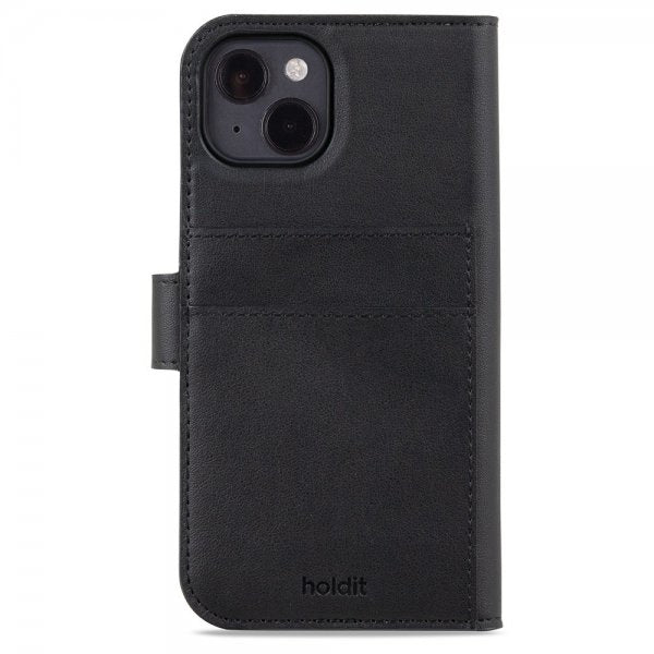 holdit iPhone 15 Etui Wallet Case Magnet Plus Svart