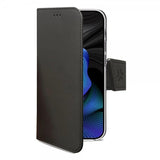 Celly iPhone 15 Etui Wally Wallet Case Svart