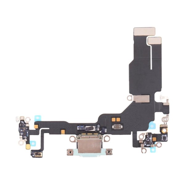 iPhone 15 ladekontakt med flexkabel - blå