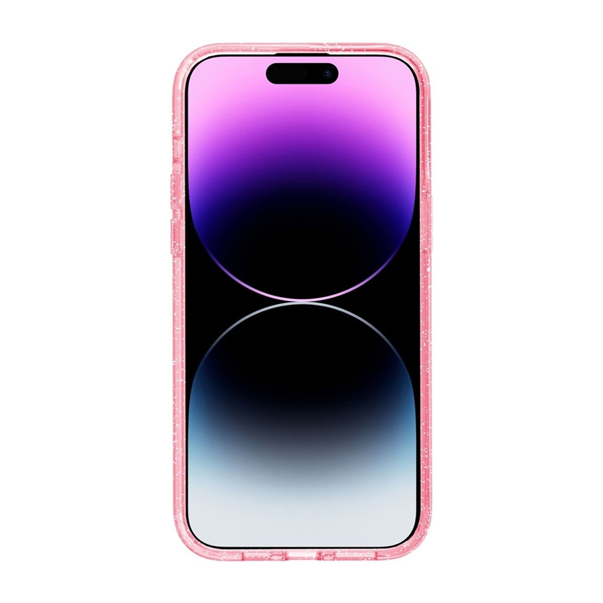 iPhone 15 Deksel med glitter MagSafe Rosa