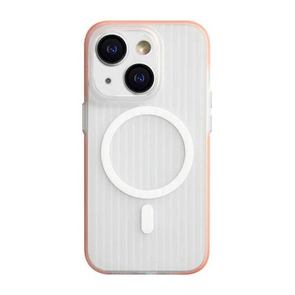iPhone 15 Deksel Korrugerte MagSafe Oransje
