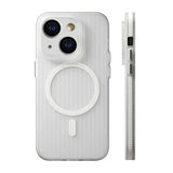iPhone 15 Deksel Korrugerte MagSafe Transparent