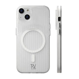 Rvelon iPhone 15 Deksel Korrugerte MagSafe Hvit