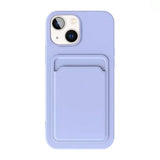 iPhone 15 Deksel Kortholder Lilla