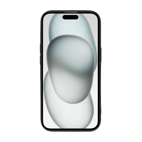 iPhone 15 Deksel Silikon Kortlomme Svart