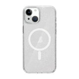 iPhone 15 Deksel Glitter MagSafe Transparent