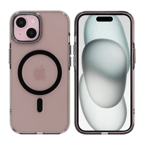 Rvelon iPhone 15 Deksel TPU MagSafe Svart