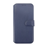 Rvelon iPhone 15 Etui Ekte Skinn Blå