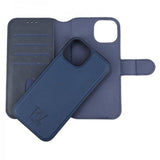 Rvelon iPhone 15 Etui Detachable Wallet Case Blå