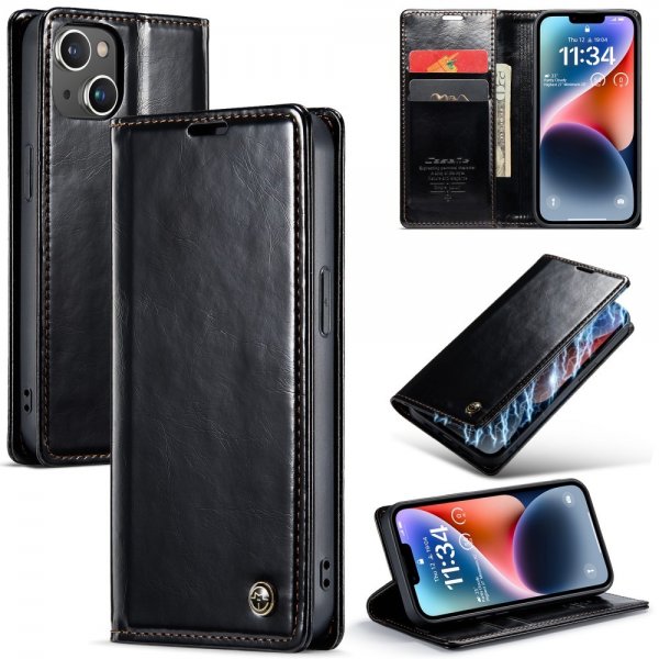 CaseMe iPhone 15 Plus Etui 003 Series Svart