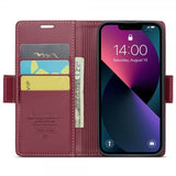 CaseMe iPhone 15 Plus Etui 023 Series Rød