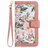 iPhone 15 Plus Etui Blomstermønster Rosa