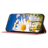 iPhone 15 Plus Etui Blomstermønster Rosa
