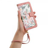 iPhone 15 Plus Etui Blomstermønster Rosa