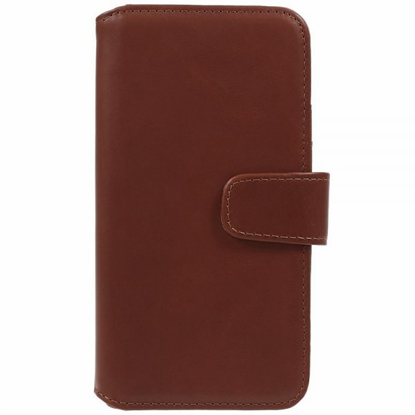 Nordic Covers iPhone 15 Plus Etui Essential Leather Maple Brown