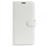 iPhone 15 Plus Etui Litchi Hvit
