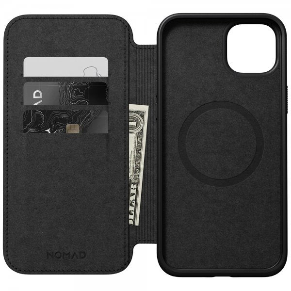 Nomad iPhone 15 Plus Etui Modern Leather Folio Brun