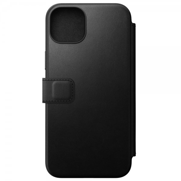 Nomad iPhone 15 Plus Etui Modern Leather Folio Svart