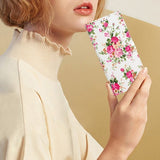 iPhone 15 Plus Etui Motiv Rosa Marmor