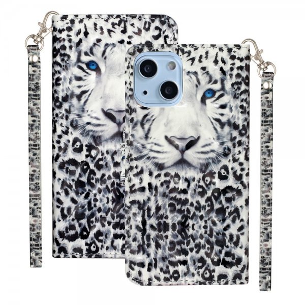 iPhone 15 Plus Etui Motiv Hvit Tiger