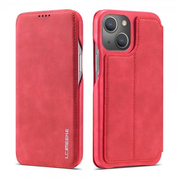 Lc.Imeeke iPhone 15 Plus Etui Retro Rød