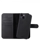 holdit iPhone 15 Plus Etui Wallet Case Magnet Plus Svart