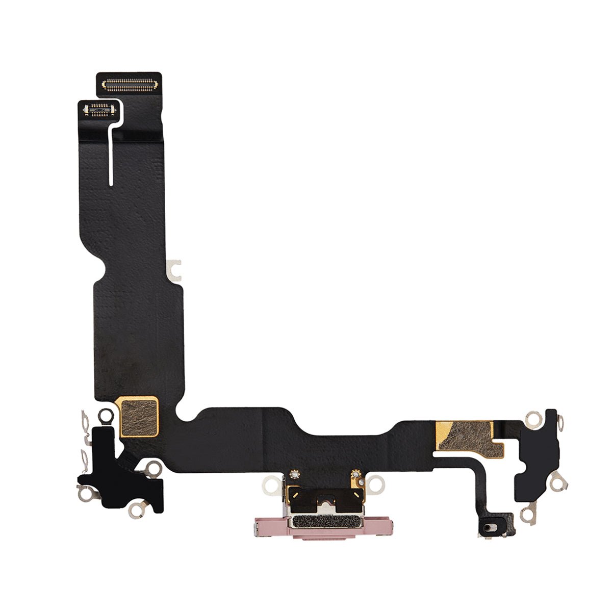 iPhone 15 Plus ladeport med flekskabel – Rosa